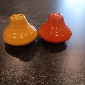 Bauer Ringware Vintage Yellow and Orange Salt/Pepper set